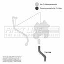 First Line Turbo Hose  - FTH1299 fits Ford Fiesta 1.4TDCI 02-