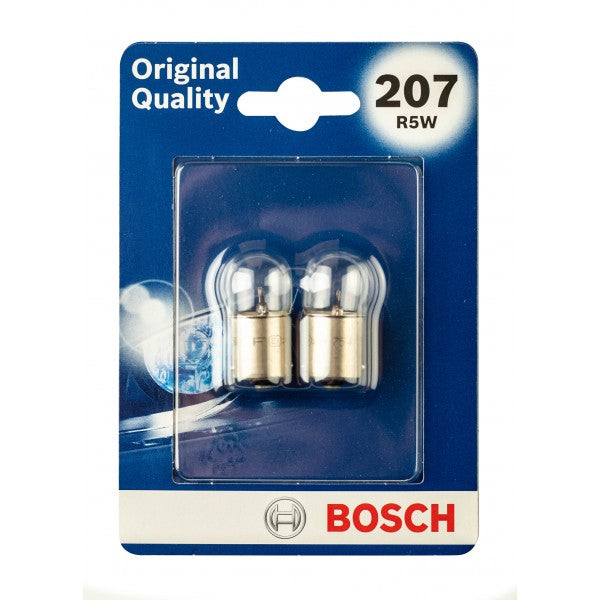 Bosch O.E. Quality 207 R5W 12V 5W Ba15S (X2) Part No - 1987301612