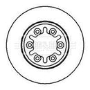 Borg & Beck Brake Disc Pair  - BBD5010 fits Nissan (D22)RWD 98-02