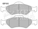 Key Parts Brake Pad Set - KBP1616 fits Ford Fiesta III/courier 99-