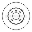 Borg & Beck Brake Disc Pair  - BBD4037 fits Seat.inca.VW Passat 88-