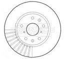 Borg & Beck Brake Disc Pair  - BBD4614 fits Fiat Sedici 06-