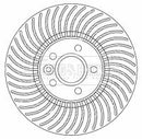 Borg & Beck Brake Disc Single  - BBD5800S fits Ford S-Max 2.5 st 06-