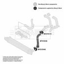 Borg & Beck Heat Exchanger Hose  - BTH1045 fits Fiat Fiorino-Qubo 1.3 MJTD 07-