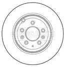 Borg & Beck Brake Disc Pair  - BBD5276 fits Mazda CX-7 2.2DT 09/09-