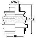 First Line Cv Joint Boot Kit  - FCB2911 fits Vauxhall Astra MkIV