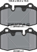 Textar Brake Pad Set - 2016501