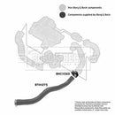 Borg & Beck Turbo Hose  - BTH1275 fits Dacia Sandero 1.5 DCi 08-