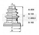 First Line Cv Joint Boot Kit  - FCB6340 fits BMW X3