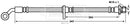 Borg & Beck Brake Hose  - BBH7791 fits Honda Civic Coupe EM2 01-04