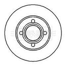 Borg & Beck Brake Disc Pair  - BBD4950 fits Audi 80 2.0 91-96