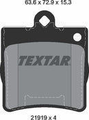 Chrysler Mercedes-Benz, Brake Pad Set - Textar 2191901