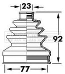 First Line Cv Joint Boot Kit  - FCB6123 fits Honda Accord VIII 03-