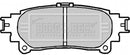 Borg & Beck Rear Brake Pad Set -BBP2222