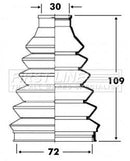 First Line Cv Joint Boot Kit  - FCB6074 fits Peugeot 1007
