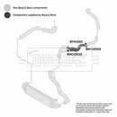 Borg & Beck Turbo Hose  - BTH1302 fits Ford Mondeo 2.0TDI