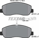 Nissan Opel Renault Vauxhall, Brake Pad Set - Textar 2514701