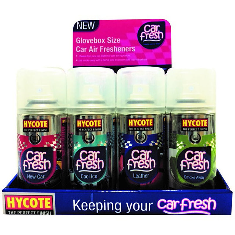 Hycote Car Fresh Air Freshener Spray 12 Pack CDU