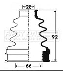 First Line Cv Joint Boot Kit  - FCB2900 fits Ford Focus II