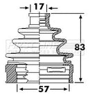 First Line Cv Joint Boot Kit  - FCB6239 fits Nissan Qashqai+2