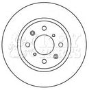 Key Parts Brake Disc Pair  - KBD5217 fits Suzuki Swift FWD -Crs.Ctl.10-