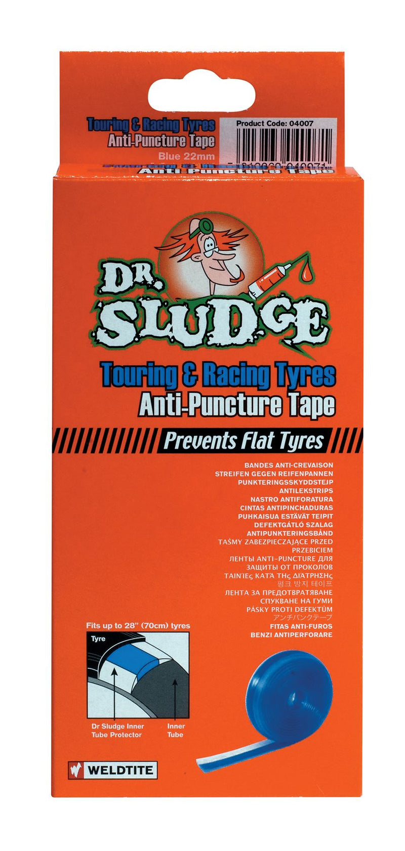 Dr Sludge 4007 Puncture Protection Tape (Touring & Racing) [Blue]