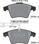 Textar Brake Pad Set - 2374901