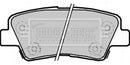 Borg & Beck Rear Brake Pad Set - BBP2220 fits Kia Soul 02/09-