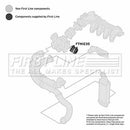 First Line Turbo Hose  - FTH1235 fits PSA 307,407 1.6HDi 16V 04-