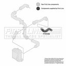 First Line Turbo Hose  - FTH1126 fits VAG A3,Leon,Bora,GolF 1.9TDi