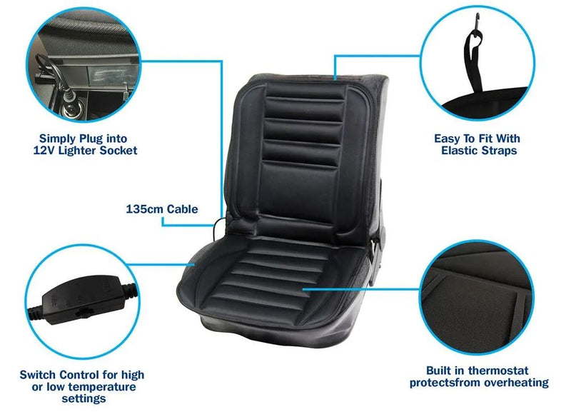 Universal Heated Car Seat Cushion 12V