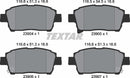 Toyota, Brake Pad Set - Textar 2390401
