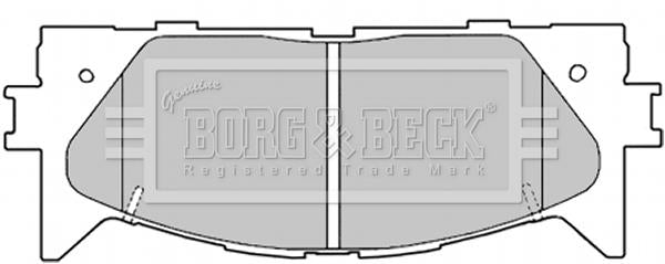 Borg & Beck Front Brake Pad Set - BBP2026 fits Toyota Camry 06-