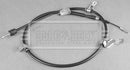 Borg & Beck Brake Cable Rear LH - BKB3830 fits Cee'd 12-