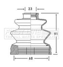 First Line Cv Joint Boot Kit  - FCB2744 fits Mitsubishi - Inner