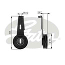 Gates DriveAlign Tensioner Pulley - T36061