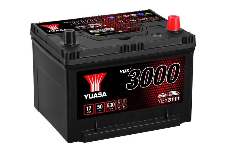 YBX3111 12V 50Ah 530A Yuasa SMF Battery - 4 Year Warranty (5470977949849)