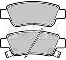 Key Parts Brake Pad Set - KBP2072 fits Honda CRV III 07-