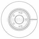 Borg & Beck Brake Disc Pair  - BBD4523 fits Hyundai Sonata 04/05-