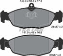 Textar Brake Pad Set - 2448701