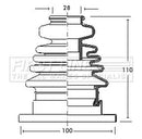 First Line Cv Joint Boot Kit  - FCB2753 fits Audi Volkswagen - Inner