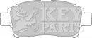 Key Parts Brake Pad Set - KBP1681 fits Toyota Yaris JT(Drums) 99-4/06