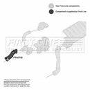 First Line Turbo Hose  - FTH1710 fits BMW E60 535D