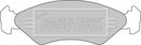Borg & Beck Brake Pad Set - BBP1112 fits Ford Fiesta III/courier 89-