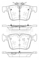 Borg & Beck Rear Brake Pad Set -BBP2510
