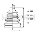 First Line Cv Joint Boot Kit  - FCB6377 fits Chevrolet Captiva