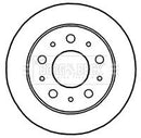 Borg & Beck Brake Disc Pair  - BBD4668 fits Citroen Relay III 06 -