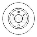 Borg & Beck Brake Disc Pair  - BBD4004 fits Cit.AX,Saxo.Peu.106,87-04