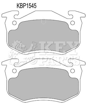 Key Parts Brake Pad Set - KBP1545 fits Cit Saxo/Xsara Peu 106/206/306