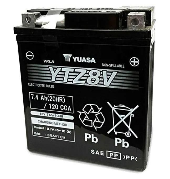 YTZ8V (WC) 12V Yuasa High Performance MF VRLA Battery (5470980669593)